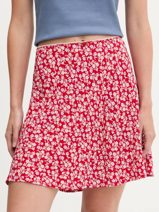 Tommy Jeans dámská červená sukně