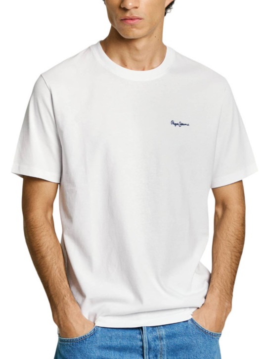 Pepe Jeans pánské bílé tričko