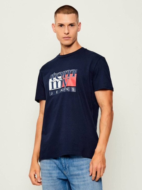 Tommy Jeans pánské modré triko
