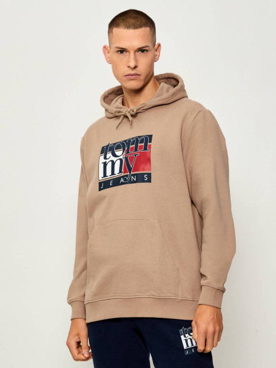 Tommy Jeans pánská béžová mikina