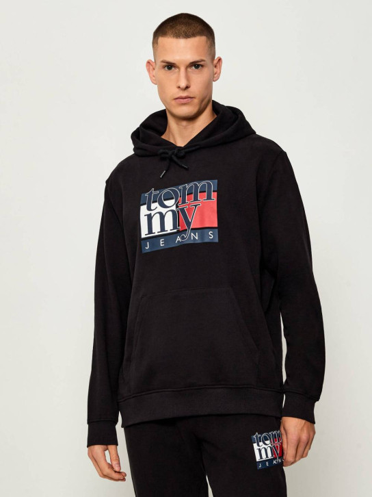 Tommy Jeans pánská černá mikina