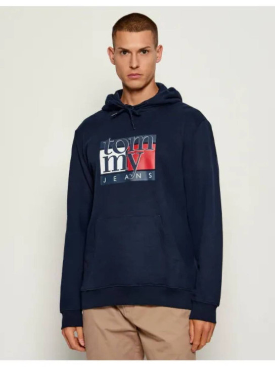 Tommy Jeans pánská modrá mikina