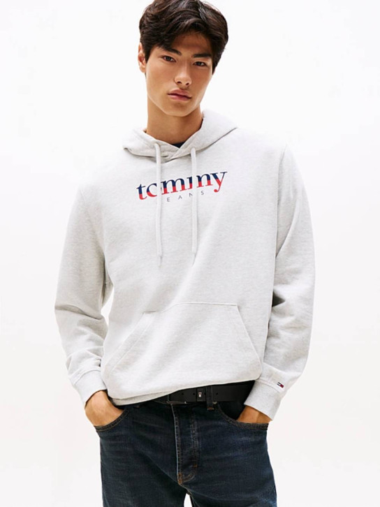 Tommy Jeans pánská šedá mikina
