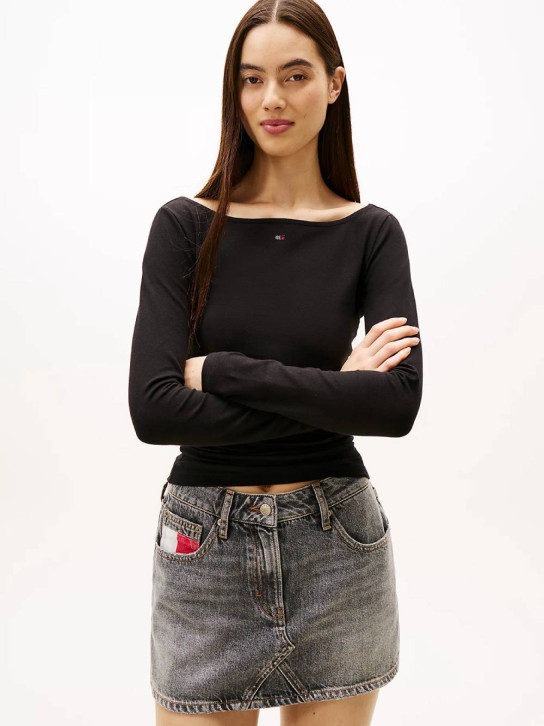 Tommy Jeans dámské černé tričko