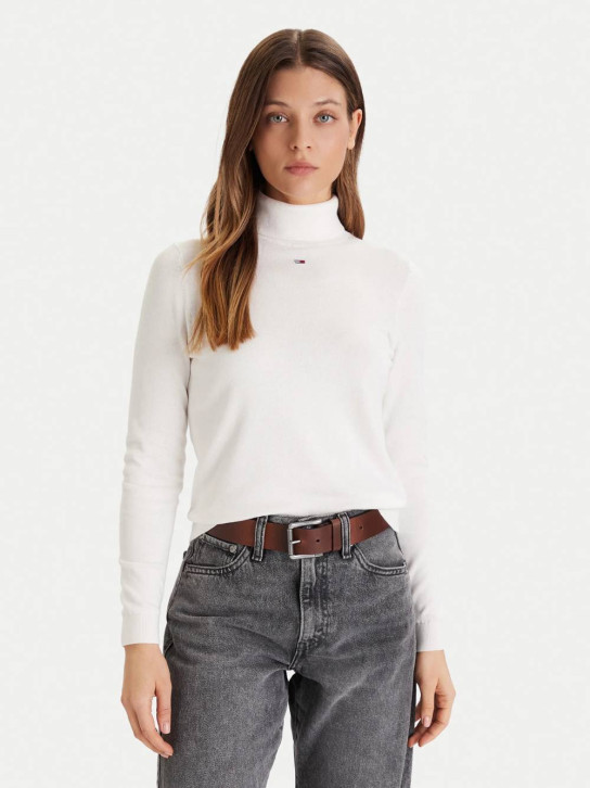 Tommy Jeans dámský krémový rolák