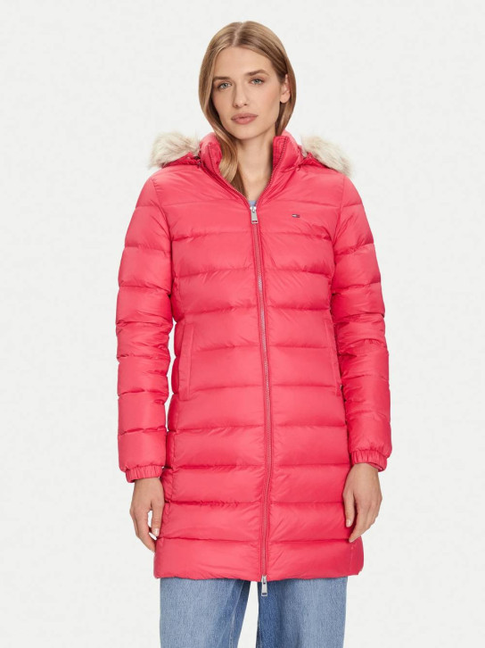 Tommy Jeans dámská růžová bunda