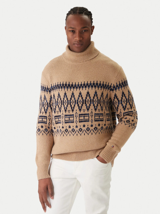 Tommy Hilfiger pánský béžový svetr