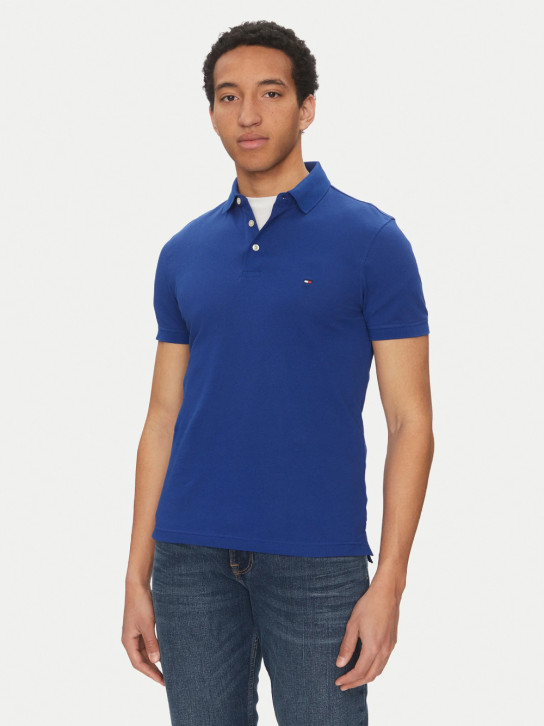 Tommy Hilfiger pánské modré polo tričko