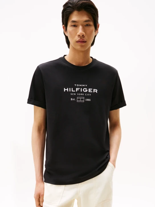 Tommy Hilfiger pánské černé tričko