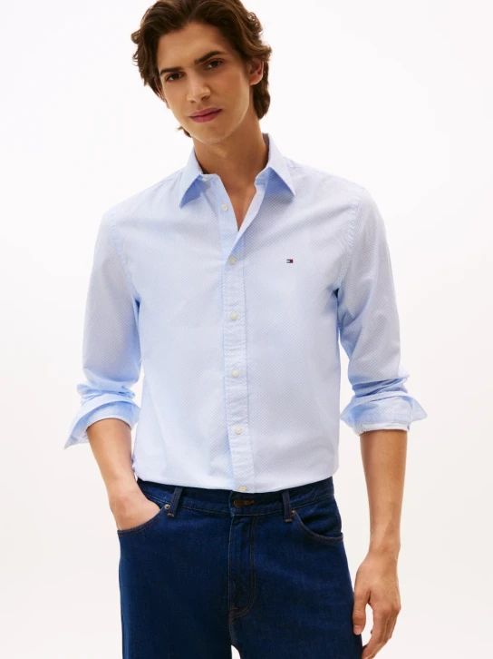 Tommy Hilfiger pánská světle modrá košile