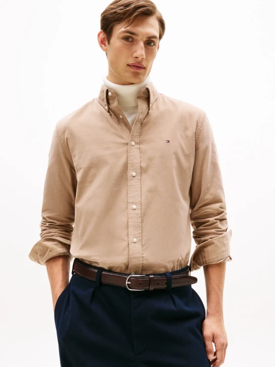 Tommy Hilfiger pánská béžová košile