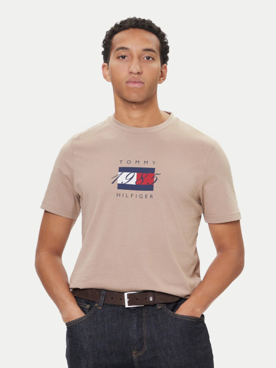 Tommy Hilfiger pánské béžové triko