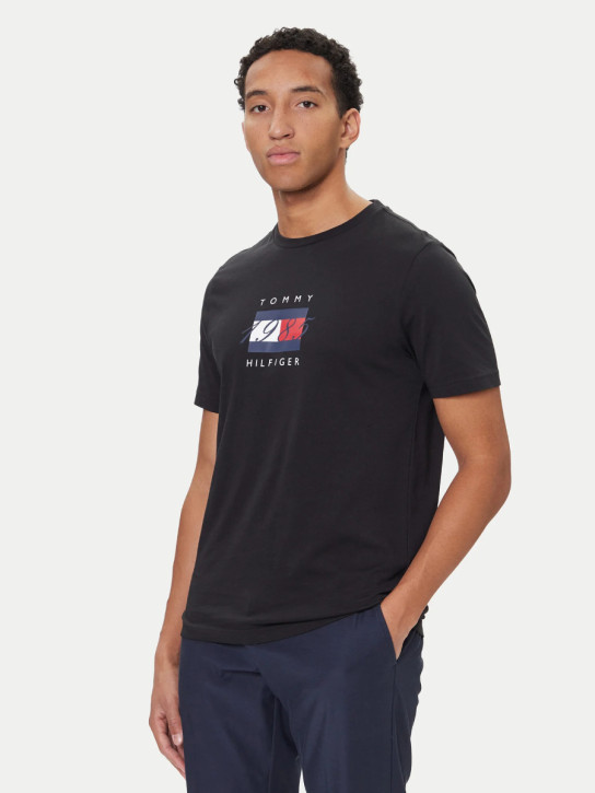 Tommy Hilfiger pánské černé triko