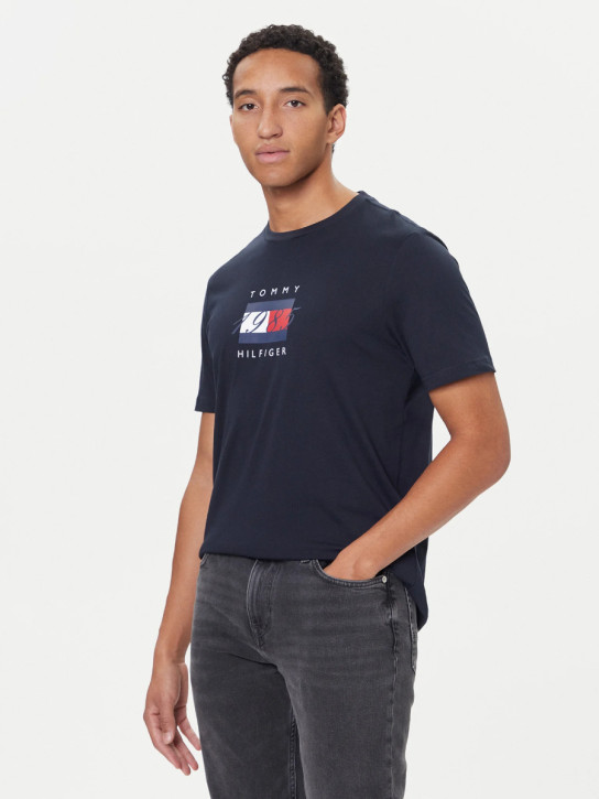 Tommy Hilfiger pánské tmavě modré triko