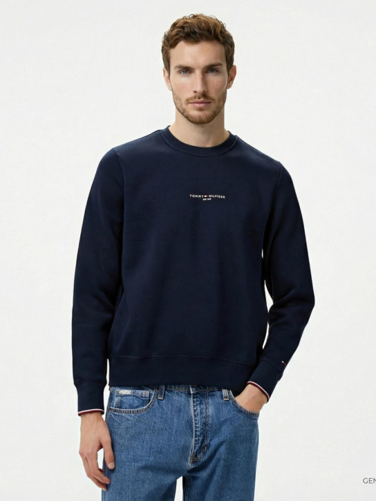 Tommy Hilfiger pánská tmavě modrá mikina