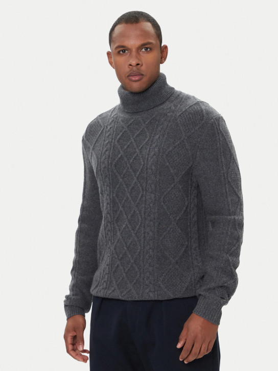 Tommy Hilfiger pánský šedý rolák