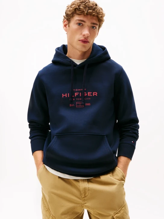 Tommy Hilfiger pánská tmavě modrá mikina