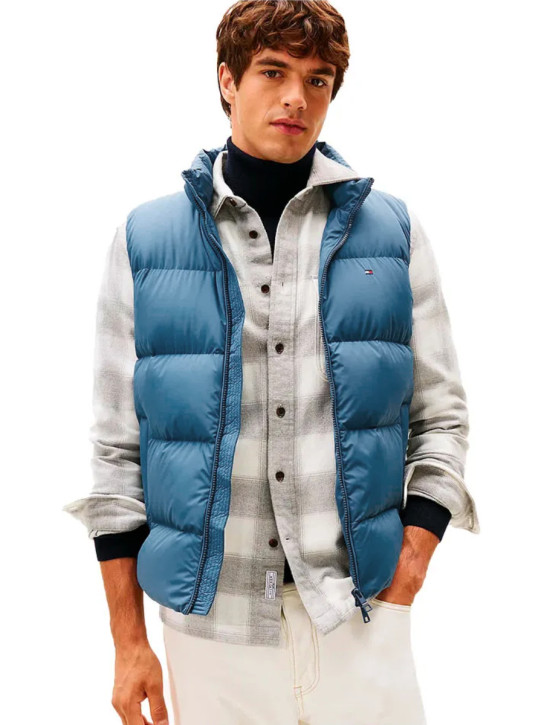 Tommy Hilfiger pánská modrá vesta