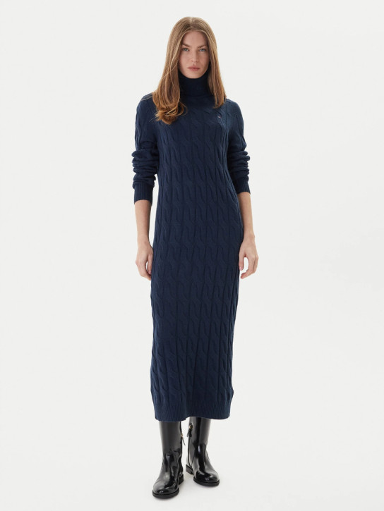 Tommy Hilfiger tmavě modré svetrové šaty