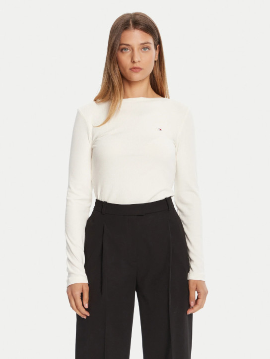 Tommy Hilfiger dámské krémové tričko