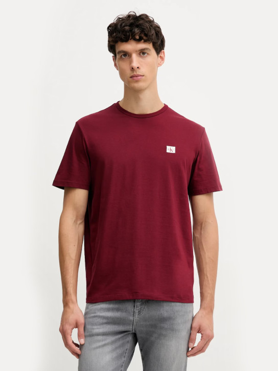 Calvin Klein pánské vínové tričko