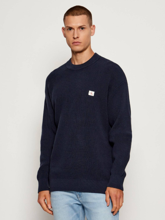 Calvin Klein pánský tmavě modrý svetr