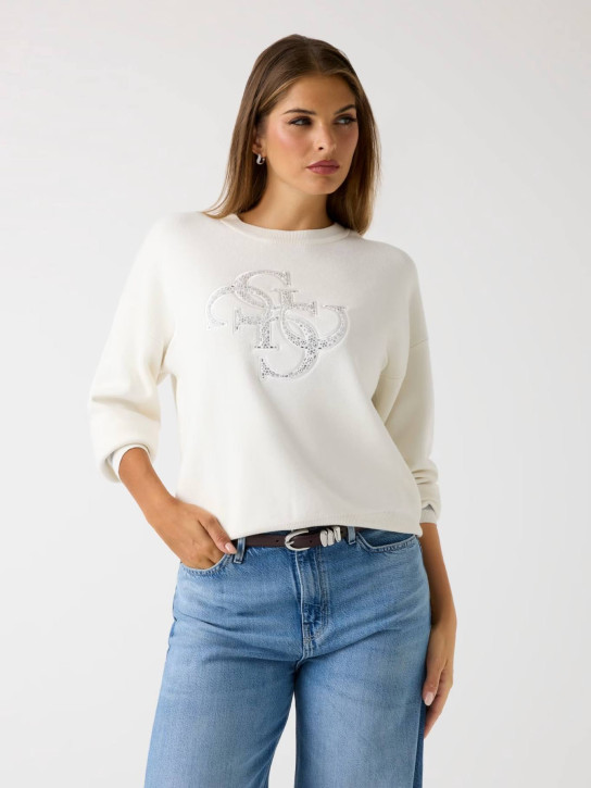 Guess dámský bílý svetr