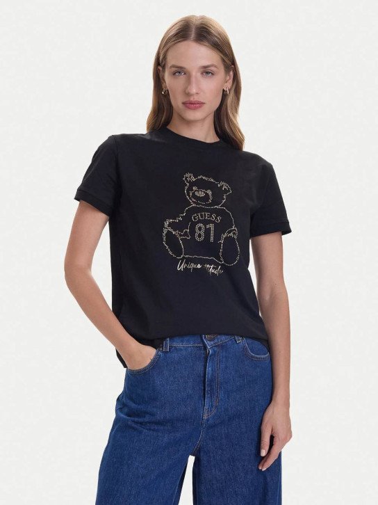 Guess dámské černé tričko