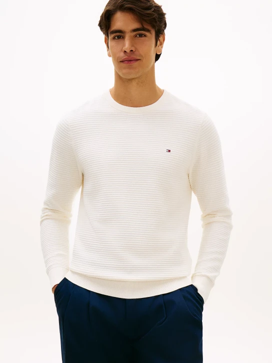Tommy Hilfiger pánský krémový svetr