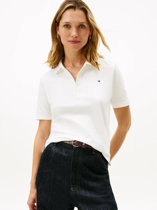 Tommy Hilfiger dámské bílé polo třičko