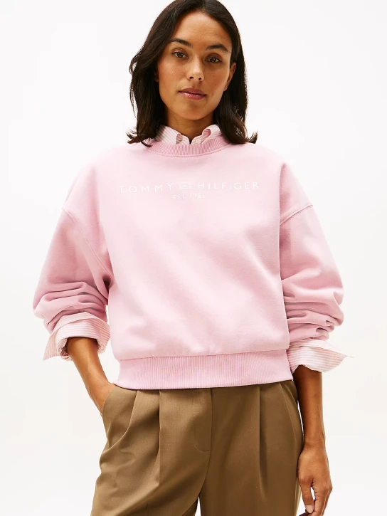 Tommy Hilfiger dámská růžová mikina