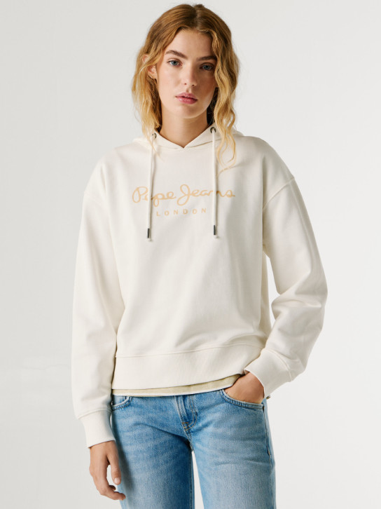 Pepe Jeans dámská antická bílá mikina