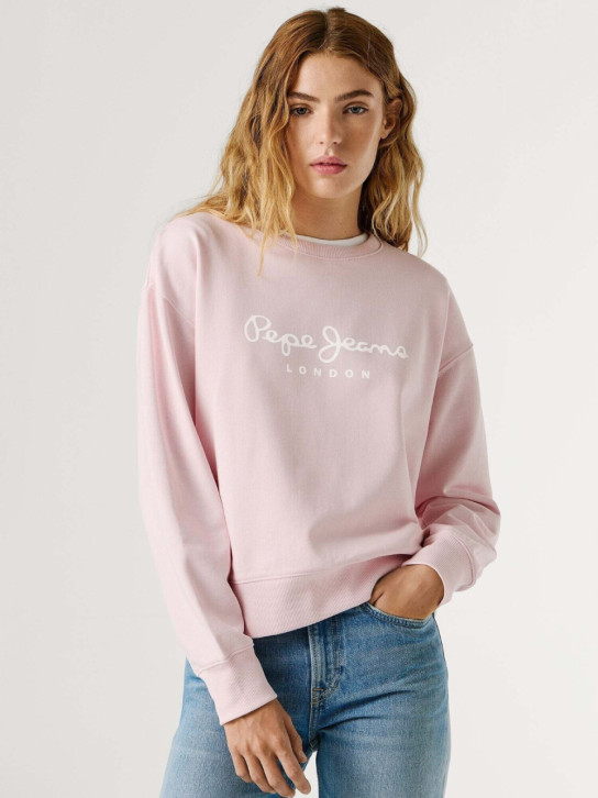 Pepe Jeans dámská růžová mikina