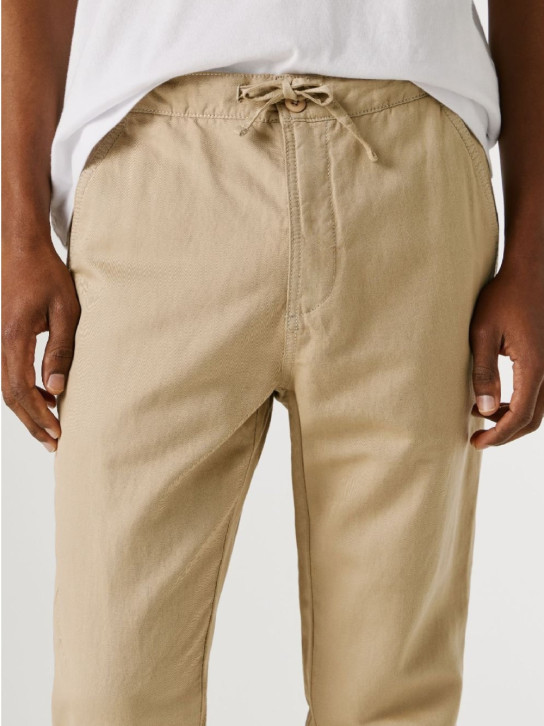 Pepe Jeans pánské béžové kalhoty