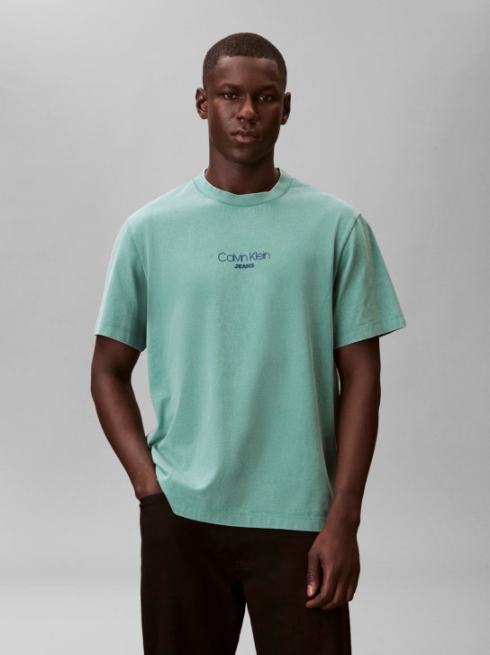 Calvin Klein pánské zelené tričko
