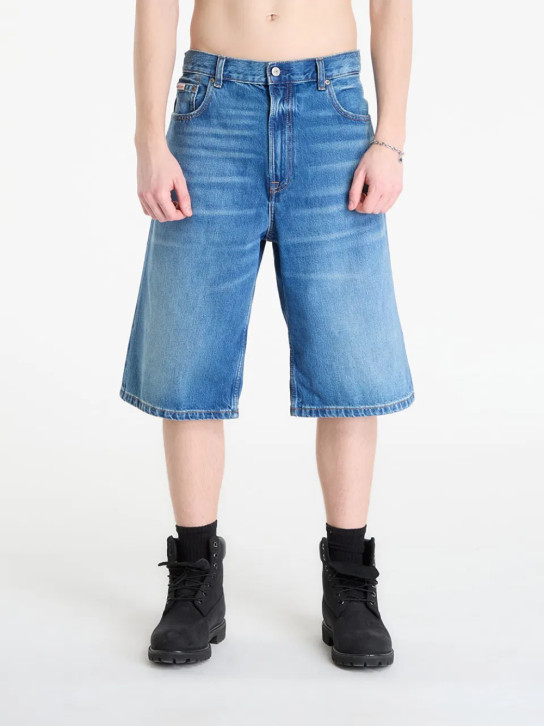 Calvin Klein pánské modré džínové šortky