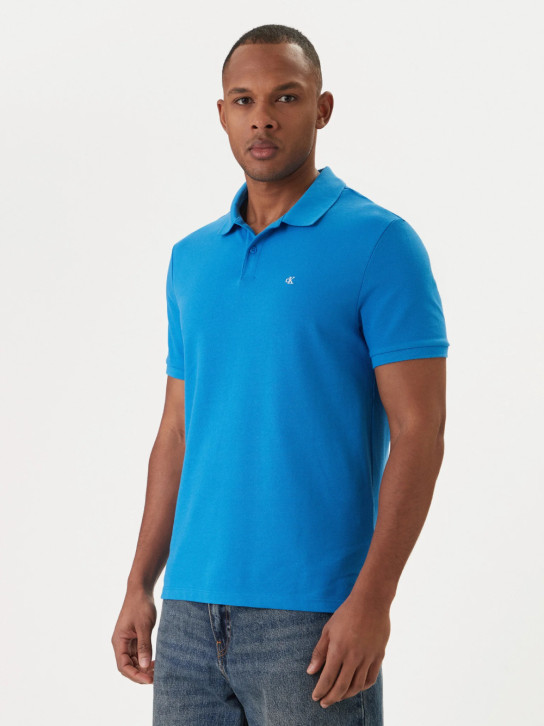 Calvin Klein pánské modré polo tričko