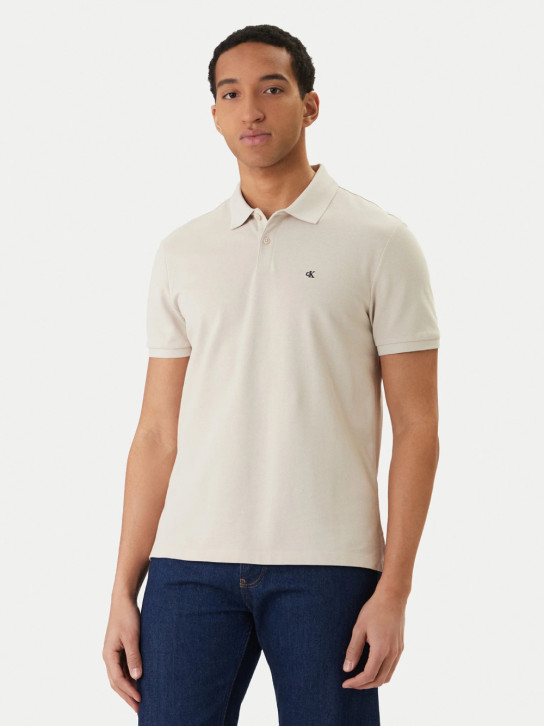 Calvin Klein pánské béžové polo tričko