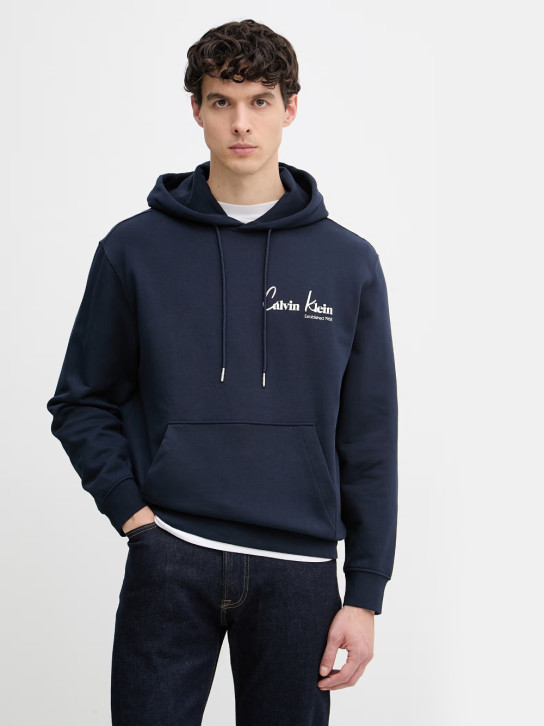 Calvin Klein pánská modrá mikina
