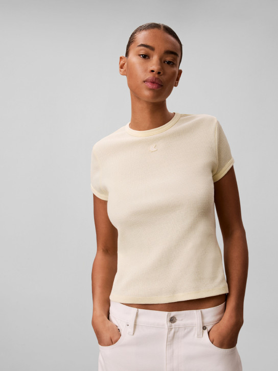 Calvin Klein dámské světle žluté tričko