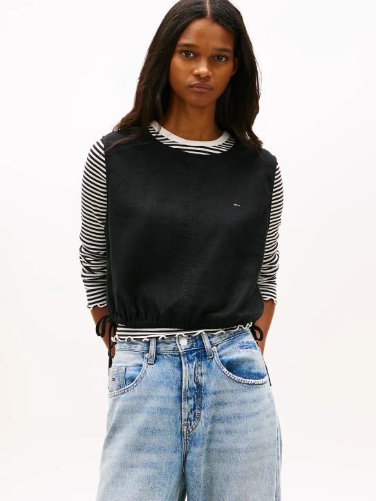 Tommy Jeans dámská černá halenka