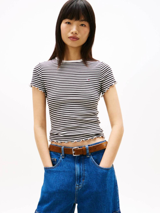 Tommy Jeans dámské pruhované tričko