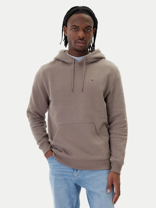 Tommy Jeans pánská šedohnědá mikina