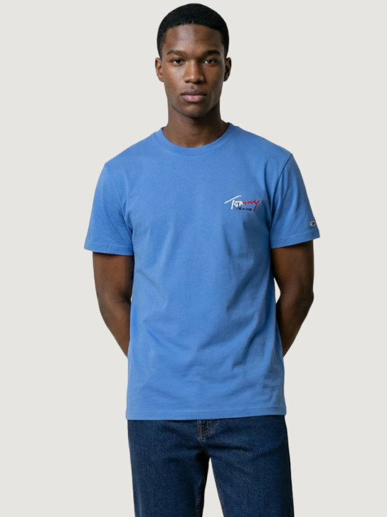 Tommy Jeans pánské modré tričko