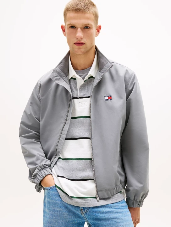 Tommy Jeans pánská šedá bunda
