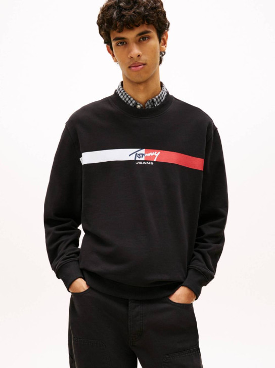 Tommy Jeans pánská černá mikina