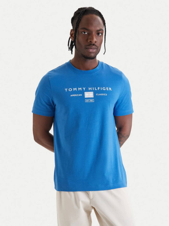 Tommy Hilfiger pánské modré tričko