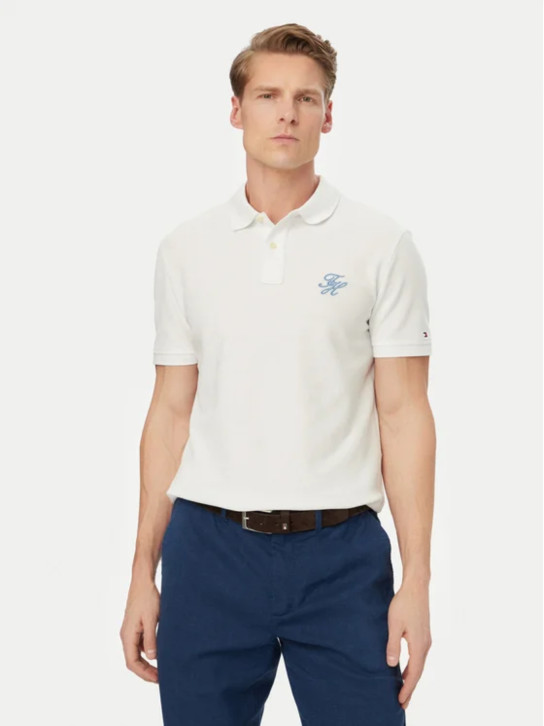 Tommy Hilfiger pánské bílé polo tričko