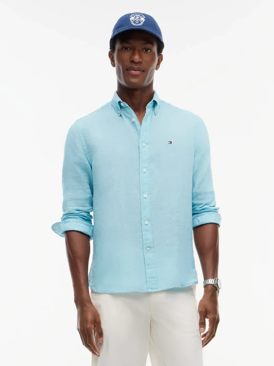 Tommy Hilfiger pánská světle modrá košile