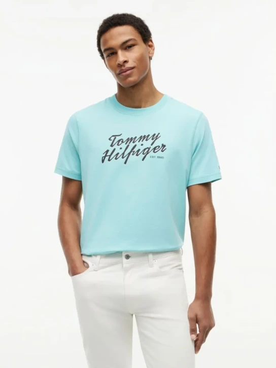 Tommy Hilfiger pánské světle modré tričko